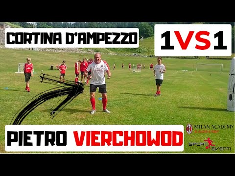 1VS1 with the goalkeeper - Pietro Vierchowod - AC Milan Academy Camp