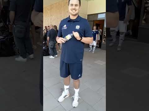 Karl Lindqvist och Filip hemifors innan Derbyt på Asarum if 1-0