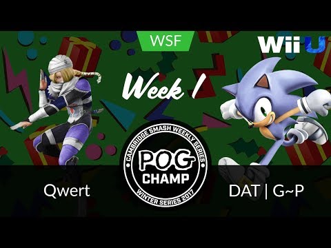 Pog Champ Winter W1 - Winners Semi-Finals - Qwert (Sheik) vs. DAT | G~P (Sonic)
