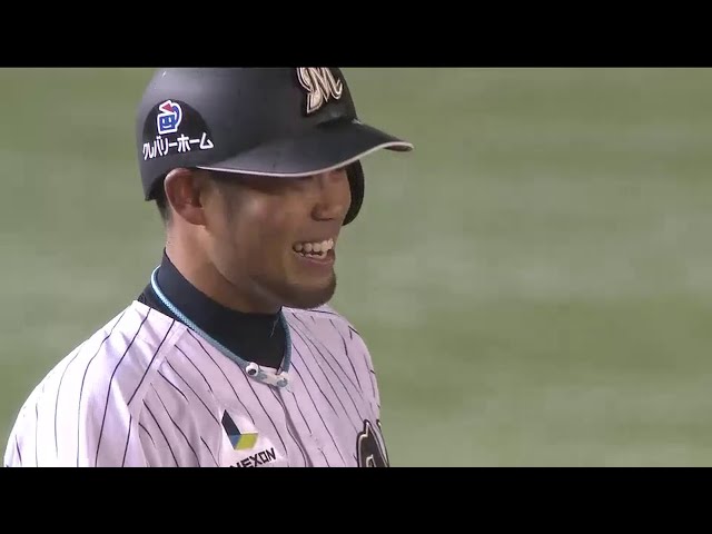 7回裏 マリーンズ猛攻!! 今江が走者一掃タイムリー2ベース!! 今江は5打点!! 2014/6/11 M-T