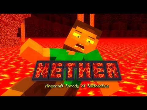 ♬ "NETHER" - A MINECRAFT PARODY OF "RADIOACTIVE" BY IMAGINE DRAGONS - TOP BEST MINECRAFT PARODY ♬