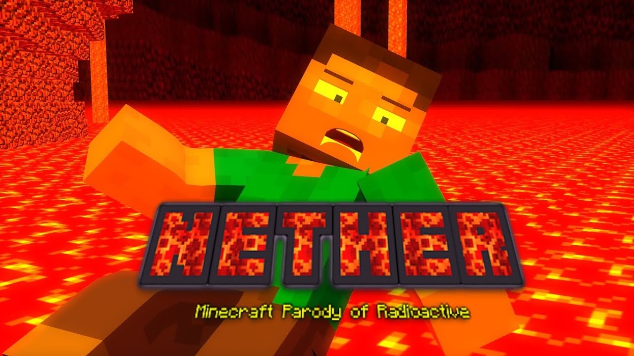 ♬ "NETHER" - A MINECRAFT PARODY OF "RADIOACTIVE" BY IMAGINE DRAGONS - TOP BEST MINECRAFT PARODY ♬