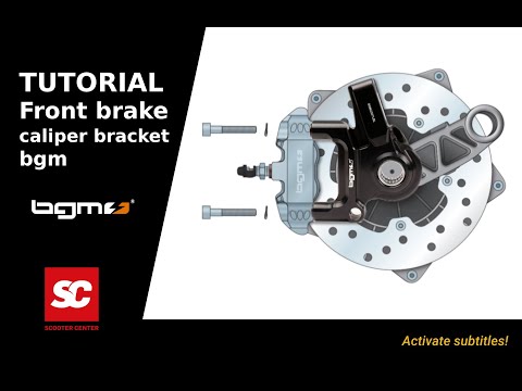 Tutorial SC – New Brake Caliper bracket bgm Vespa PX