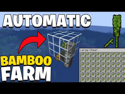 Compact Automatic Bamboo Farm Minecraft 1.21