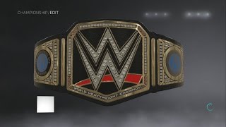 WWE 2K17 Creations: AJ Styles WWE World Championship Side Plates (PS4)