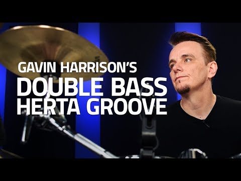 Gavin Harrison's Double Bass Herta Groove (Drum Lesson)
