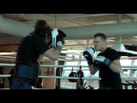 Coach Matthew Jelly with Thomas Formo