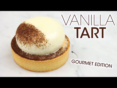 100% Vanilla Tart Recipe with Vanilla Mousse, Vanilla Mirror Glaze, Vanilla Ganache | How To Cuisine
