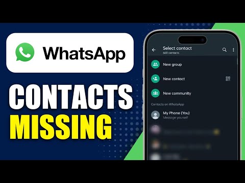 How To Fix Contacts Not Showing In WhatsApp (Easy Solution)