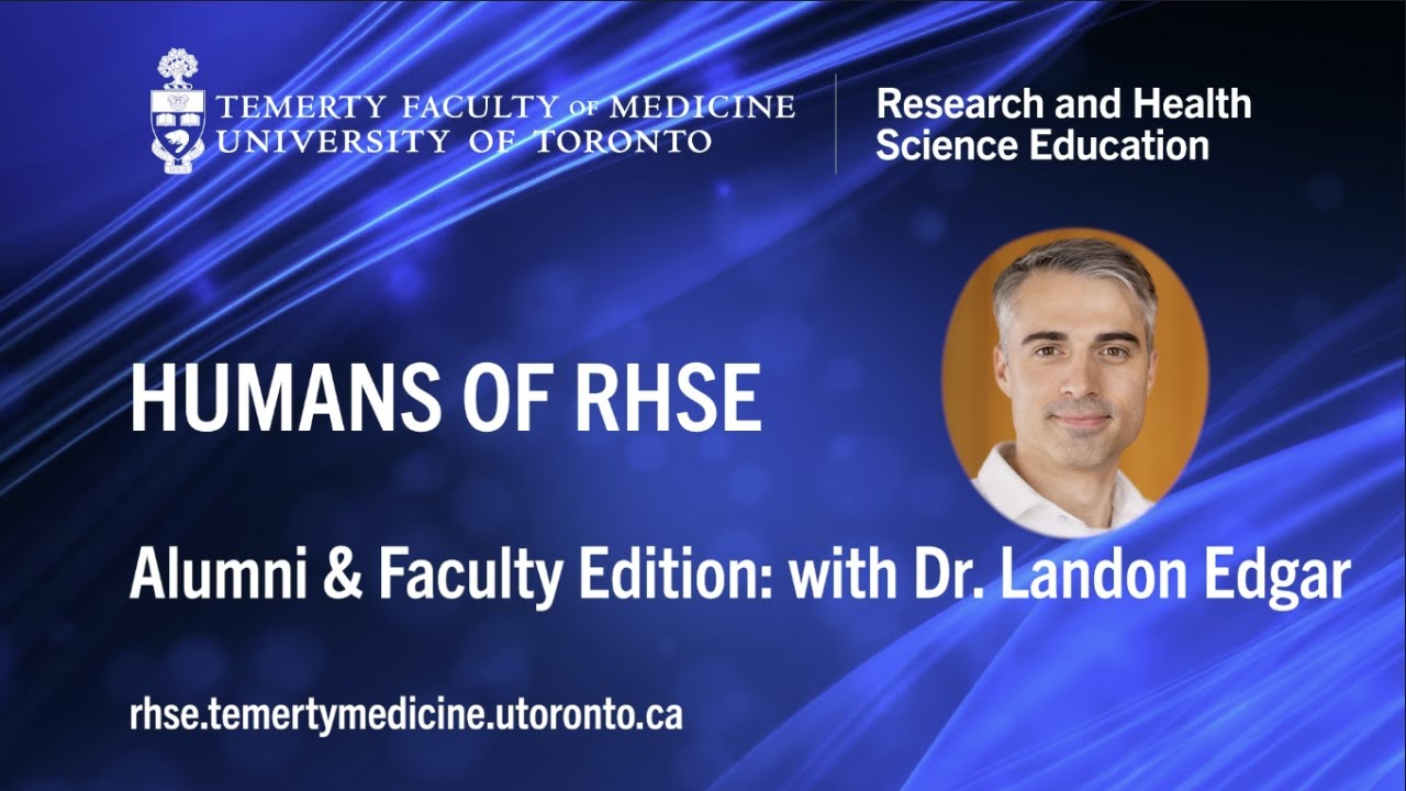 Humans of RHSE: Faculty and Alumni Edition with Dr.  Landon Edgar