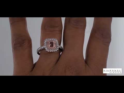 Fancy Deep Pink Diamond Ring R7676