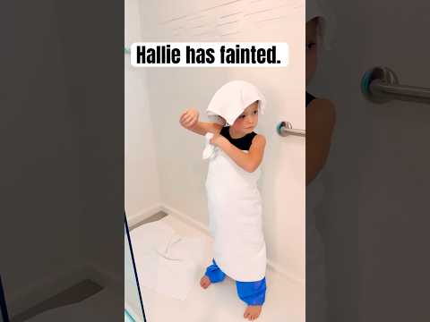 HALLIE has FAINTED! 😵 #trend #shorts #fyp #trending #funny #lol #fun #viral #video #viralvideo #hah