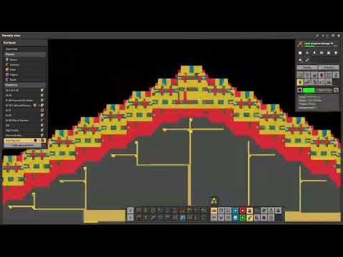 Factorio Massive ship ~250,000 tons and 576 legendary thrusters.