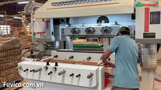 Máy cnc 4 trục 16 dao Woodmaster |  Gia công hoàn thiện các sản phâme chân ghế cong, tròn phức tạp