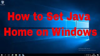 YouTube Thumbnail for Configure Java Home on Windows