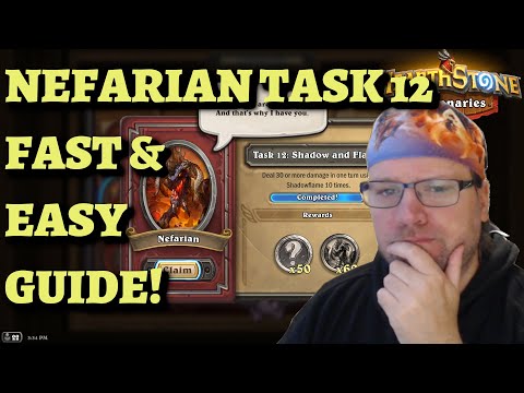 How to Complete Nefarian Task 12: Deal 30 or more damage with Shadowflame (Hearthstone Mercenaries)