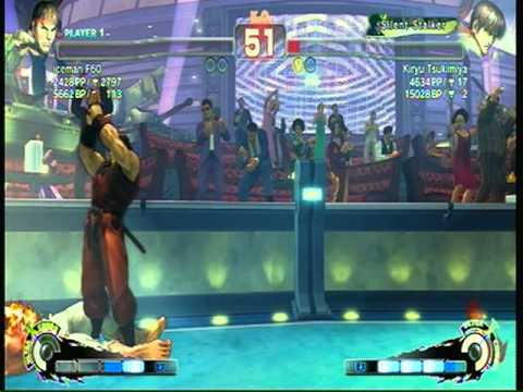 Kiryu Tsukimiya (Guy) vs iceman F60 (Ryu)