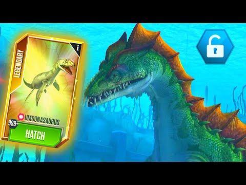 COMPLETING THE UMOONASAURUS 999+ HATCH | JURASSIC WORLD THE GAME