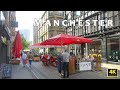 Summer walk in Manchester city centre, Deansgate, Spinningfields & St Ann Square
