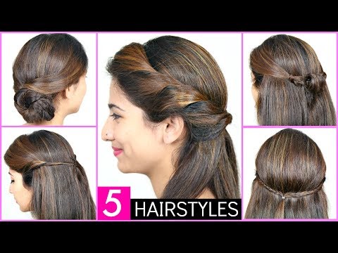 In Just 2 Mins - 5 Quick & Easy Heatless Hairstyles | Anaysa