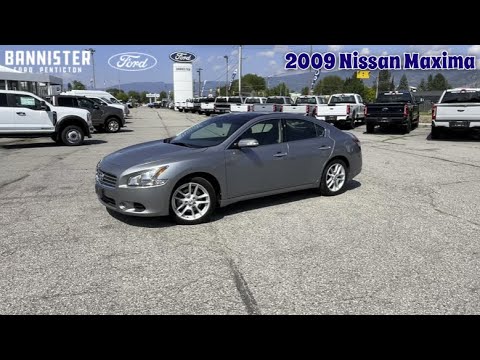 2009 Nissan Maxima 4dr Sdn V6 CVT 3.5 S in Silver for sale at Bannister Ford Penticton in Penticton, BC