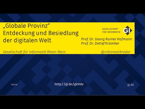 „Globale Provinz“ – Entdeckung und Besiedlung der digitalen Welt
