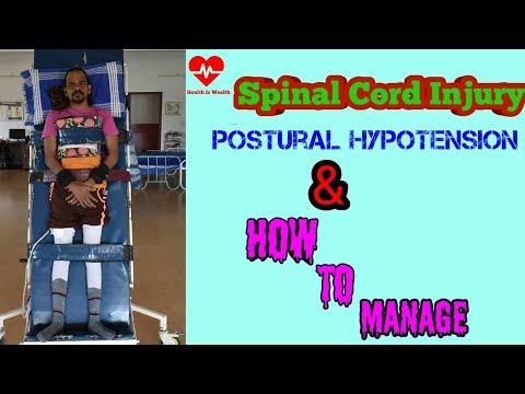 spinal cord injury postural hypotension and how to manage