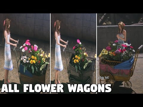 Zack Makes All Flower Wagons - Crisis Core Final Fantasy 7 Reunion