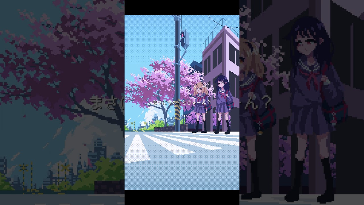 【ドット絵アニメ】卒業式の後日談 #shorts #pixelart