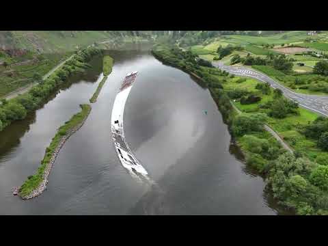 Neef an der Mosel, Drohnenflug Stellplatz, Moselschleife, Klosterruine 2025