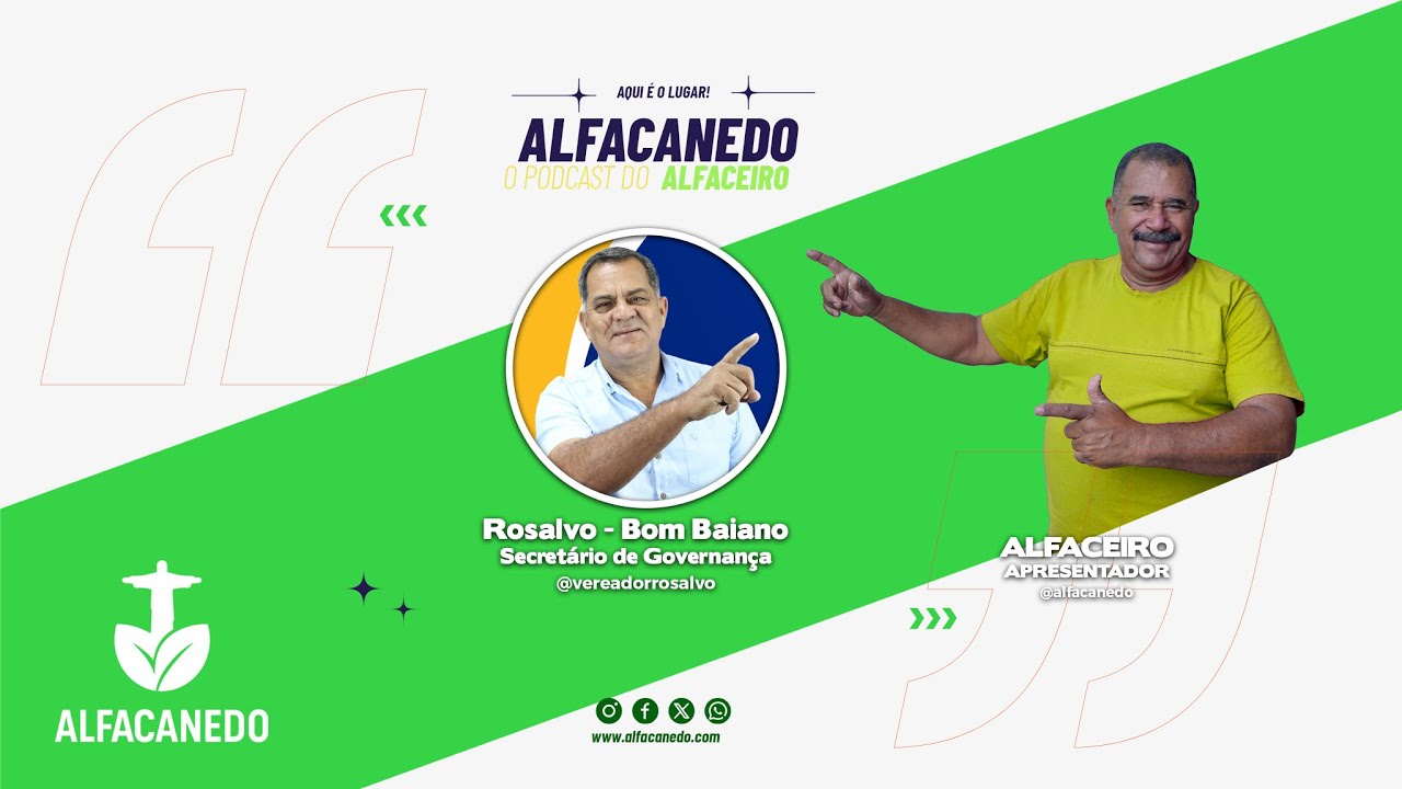 15ª EPISÓDIO DO Podcast ALFACANEDO com o convidado ROSALVO PEREIRA
