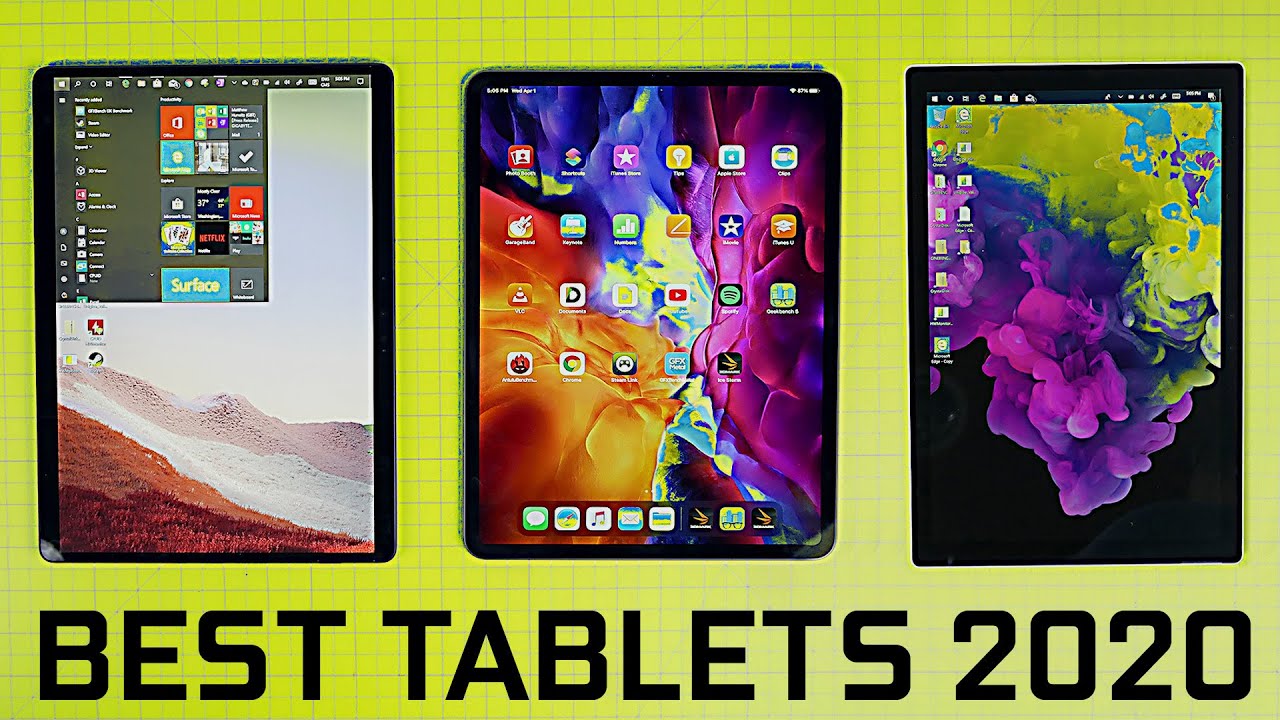 2020 iPad Pro vs Surface Pro X vs Surface Pro 7