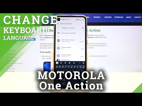 How to Change Keyboard Language on MOTOROLA One Action