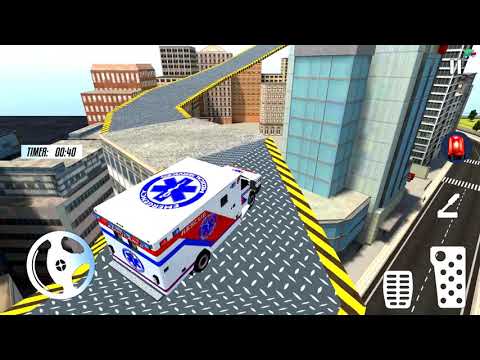 Stickman Ambulance Roof Jumping #2 | Android IOS Gameplay