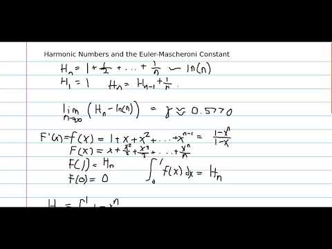 Harmonic Numbers and the Euler-Mascheroni Constant