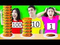 100 LAYERS FOOD CHALLENGE IN 24 HOURS | FUNNY 100 COATS OF THINGS BY CRAFTY HACKS