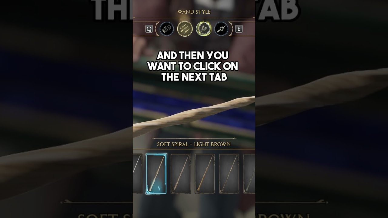 Hogwarts Legacy: How To Create A Wand That's Similar To Ron Weasley's Wand! #shorts