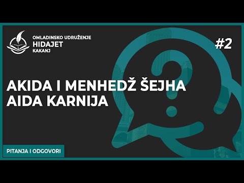 2 Akida i menhedž šejha Aida Karnija - dr. Zijad Ljakić