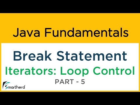 Java BREAK Statement for Iterators and SWITCH CASE Java Tutorial for Beginners 5 5