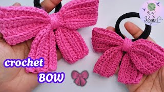 DIY Crochet Pink Bow | Simple Pattern for Beginners