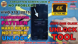Vivo Y1S  Hard Reset Not Work || Vivo Y1s Pattren & FRP Unlock by Unlock Tool