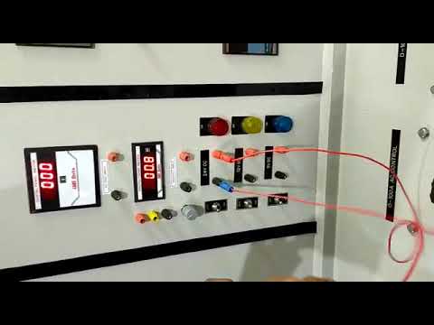 Three Phase Synchronous Motor Lab Setup
