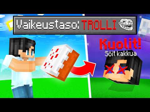 Minecraft, MUTTA Vaikeustaso On TROLLI?!