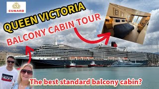 Is this the best standard balcony cabin onboard Queen Victoria? | *Large Balcony* cabin Tour 