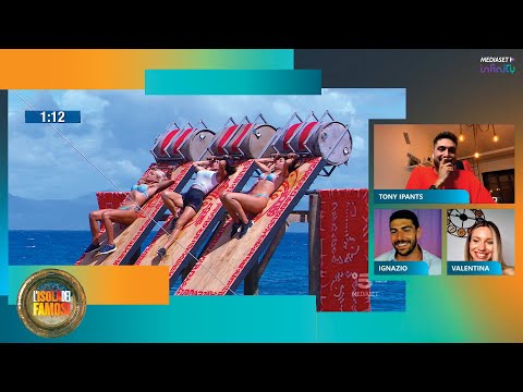 Carmen Di Pietro, Mercedesz Henger e Marialaura De Vitis sul letto inclinato | Isola Party