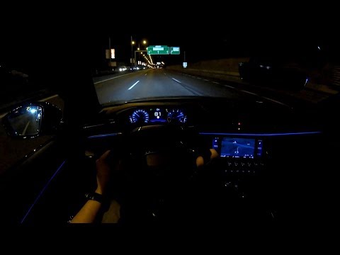 Peugeot 508 GT Line | POV Test Drive 4K | Night