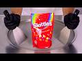 Skittles Ice Cream Rolls Satisfying Visual ASMR