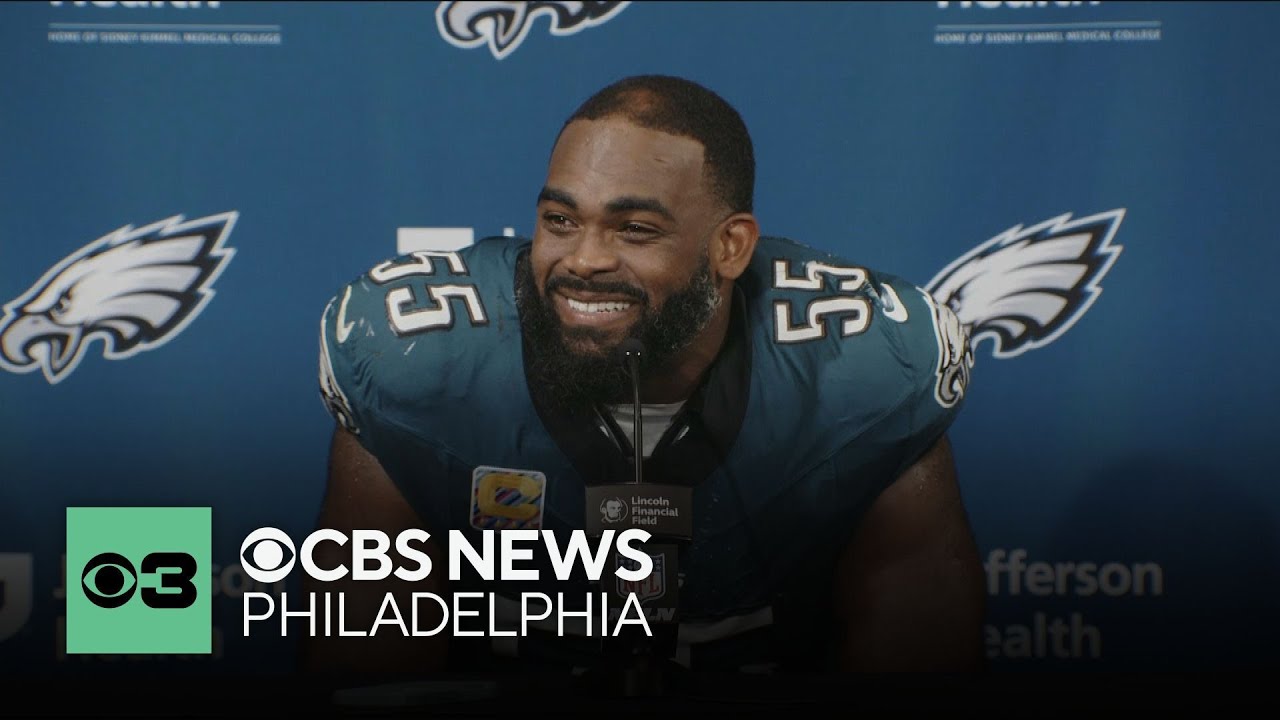 Brandon Graham talks after Philadelphia Eagles win over Cleveland Browns