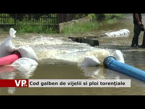 Cod galben de vijelii si ploi torenţiale