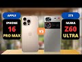 Iphone 16 Pro Max Vs ZTE Nubia Z60 Ultra Comparison